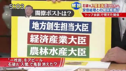 14 08 29 EX SJC　安倍内閣改造　石破　直接会談