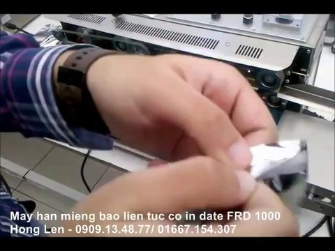 Máy ép túi nhôm, máy hàn miệng bao bì mỹ phẩm, máy ép miệng bao bì thực phẩm liên tục