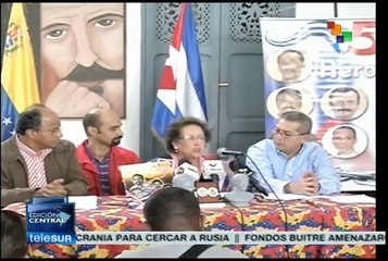 Reclaman desde Venezuela la libertad de los cinco héroes cubanos