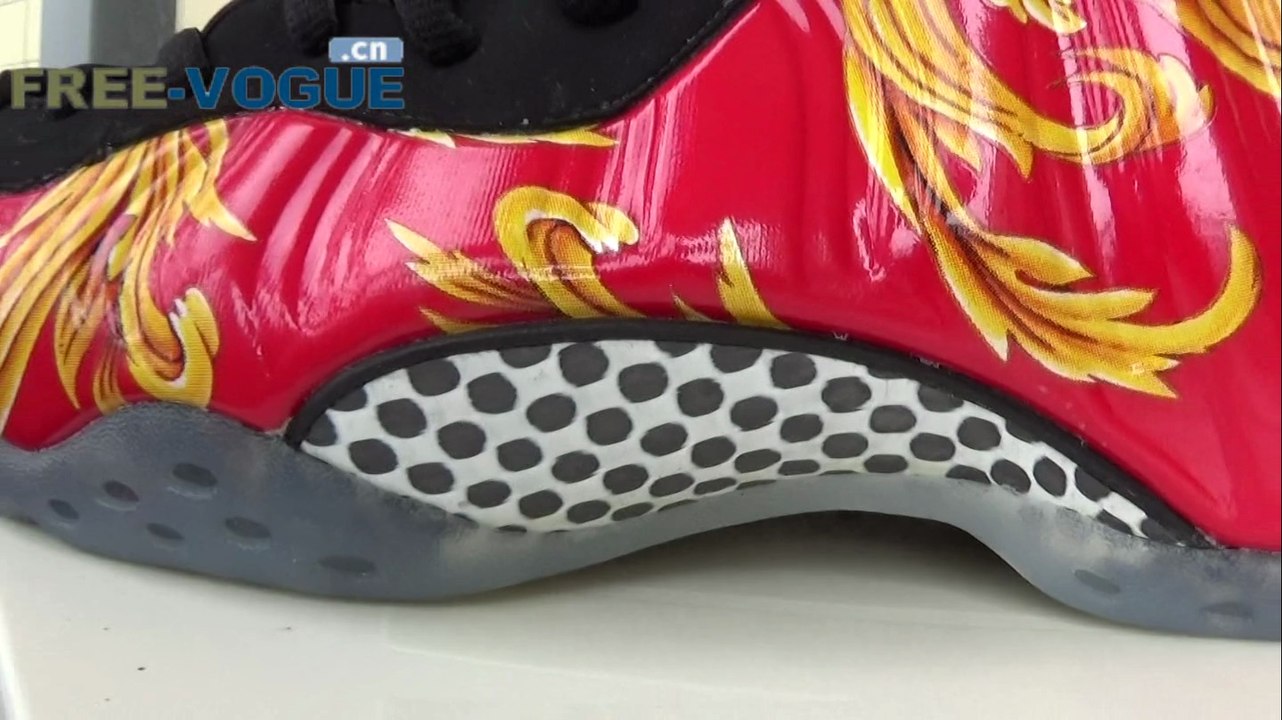 Cheap Sale 2014 Authentic Nike Air Foamposite one supreme Red Shoes Online