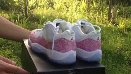 Air Jordan XI Low GS – White – Pink – Snakeskin #www.kicksgrid1.ru#