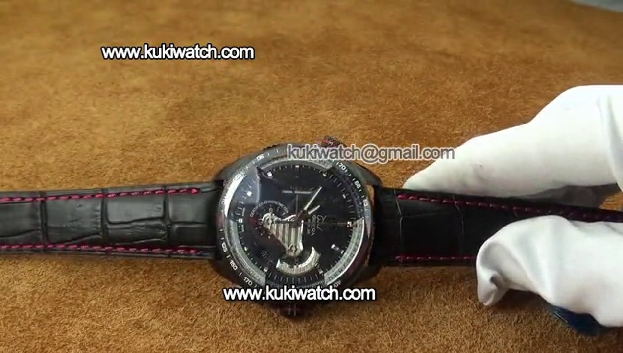TAG Heuer 販売HBB V6用のタグホイヤーグランドカレラキャリバー36チタンブラックコピー時計