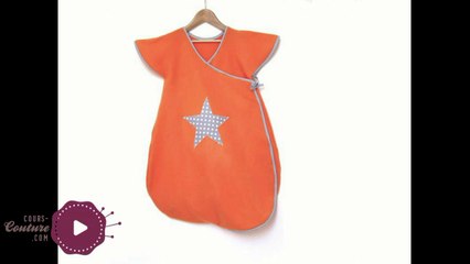 cours de couture - Apprendre à coudre une turbulette / gigoteuse pour bébé - Tuto de couture