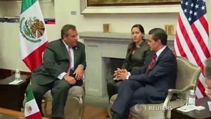 N.J. Gov. Christie meets Pena Nieto during Mexico trade mission