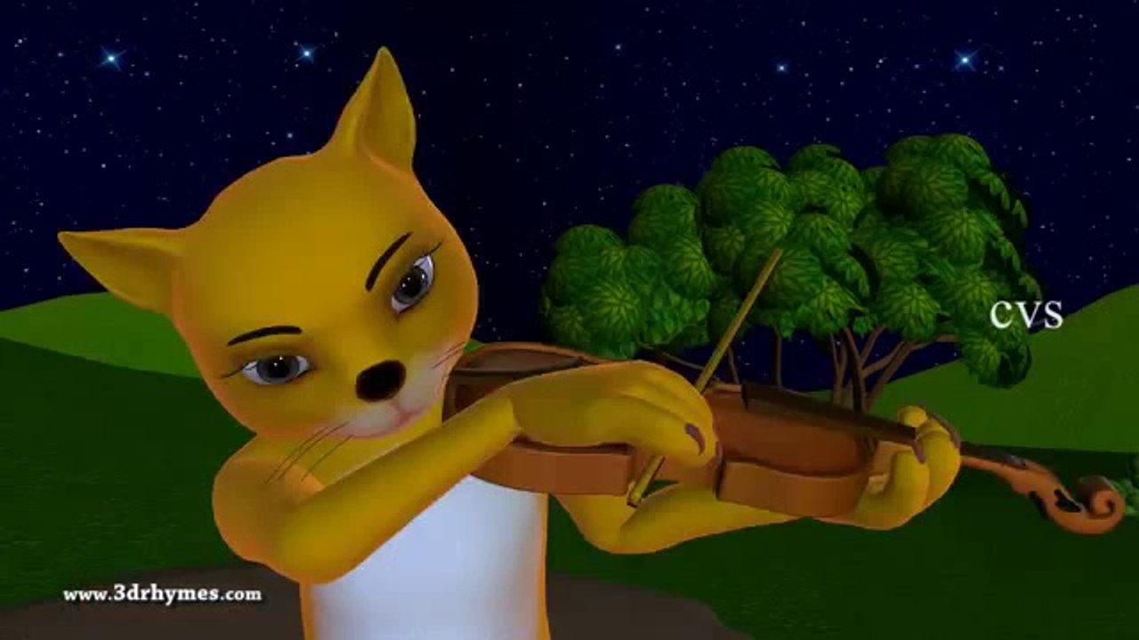 Hey Diddle Diddle 3D Animation English Nursery Rhymes for children with lyrics