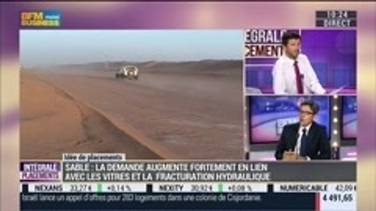 Investir sur le sable, une de ces matières premières qui montent en puissance: Raphaël Dubois, dans Intégrale Placements –  05/09