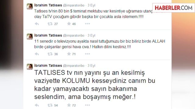 İbrahim Tatlıses, Sahibi Olduğu Tatlıses TV'nin Kapanmasına İsyan Etti