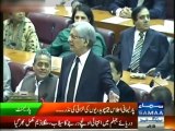 Aitzaz Ahsan fires back on Chaudhry Nisar during joint parliament session speech