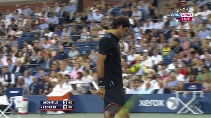 US Open 2014 QF Federer Vs Monfils Full Match Part 1 [HQ]