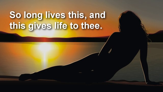 Shall I compare thee to a summer's day - William Shakespeare SONNET 18