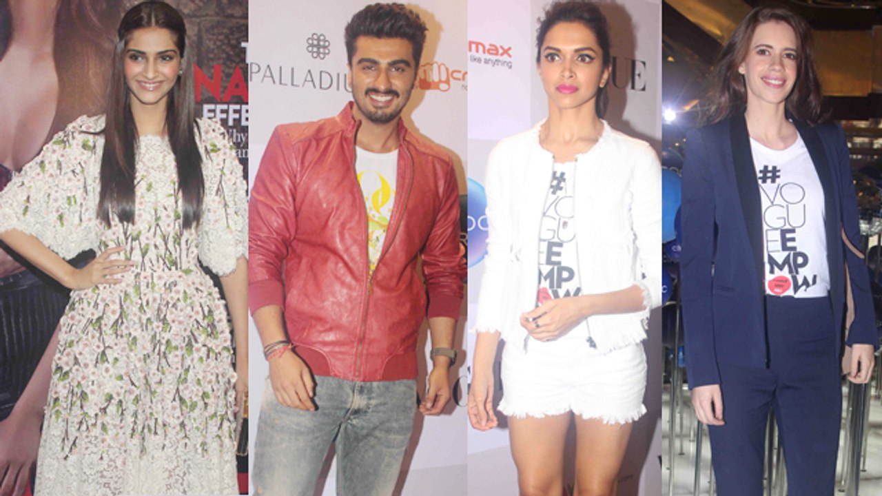 Vogue Fashion Night Out 2014 | Deepika Padukone, Arjun Kapoor, Sonam Kapoor