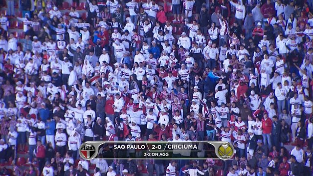 Copa Sudamericana: Sao Paulo 2-0 Criciuma (3-2 on agg)