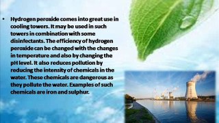 Use Of Hydrogen Peroxide For Purifying Water