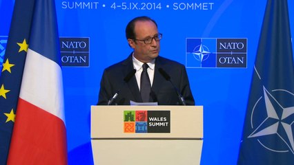 Conférence de presse lors du sommet de l'OTAN à Newport