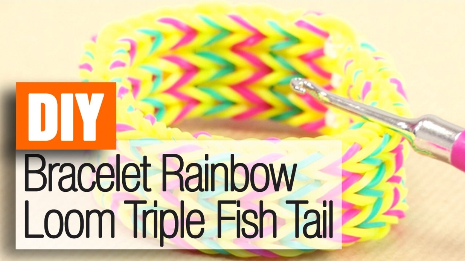 Rainbow Loom : tuto d'un bracelet en élastiques Fishtail par M. 9 ans !