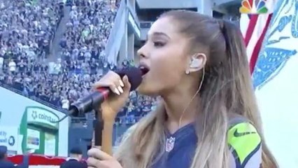 Ariana Grande Amazes with National Anthem Performance at NFL Kickoff