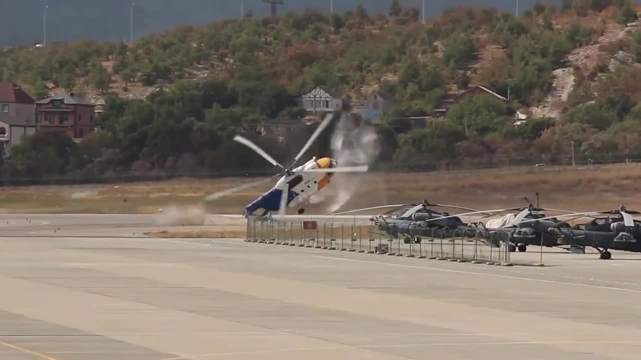 Crash d'un hélicoptère mi-8 en Russie