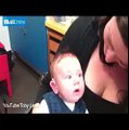 ردة فعل طفل أصم يسمع صوت والديه للمرة الأولى