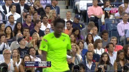 US Open 2014 QF Federer Vs Monfils Full Match part 4 [HQ]