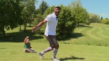 Sylvain Wiltord présente une nouvelle discipline : le foot-golf