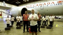 Air Canadas Als Ice Bucket Callenge Le Défi Seau Deau Dair Canada Pour La Sla