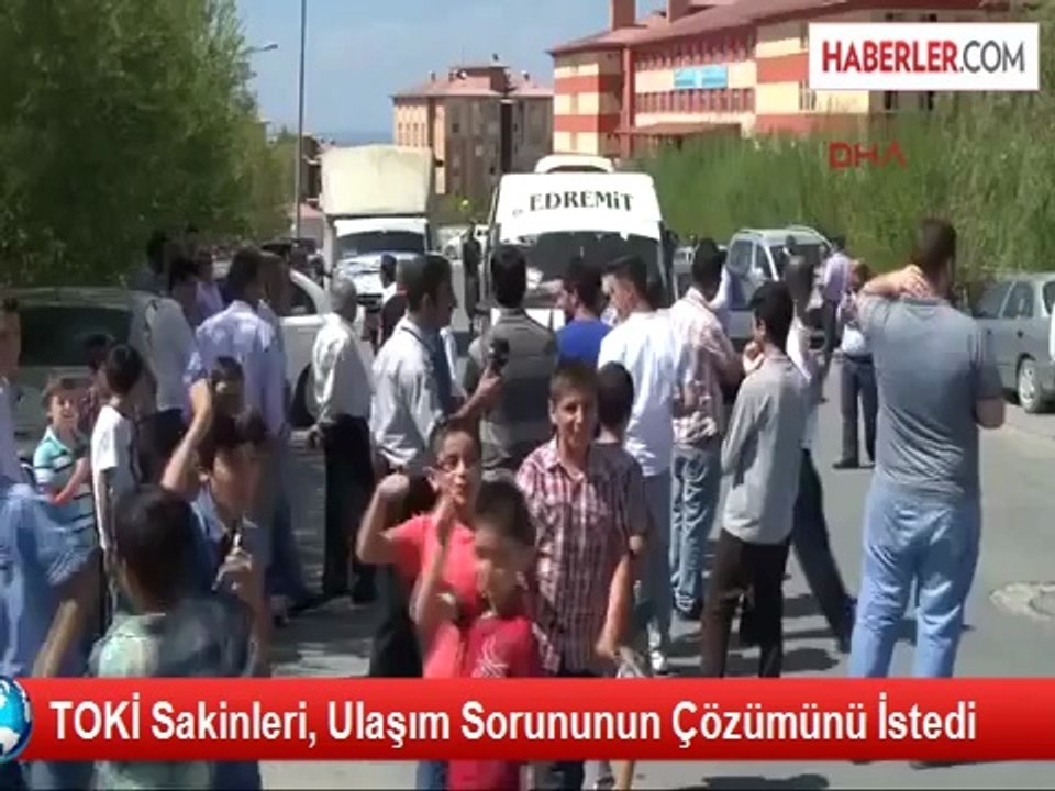 TOKİ Sakinleri, Ulaşım Sorununun Çözümünü İstedi