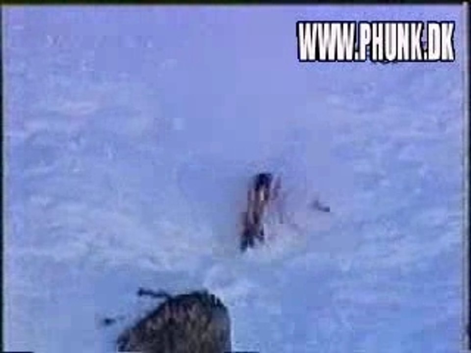 Grave chute en ski