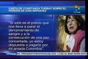 Apoya Constanza Turbay los Diálogos de Paz de Colombia en La Habana