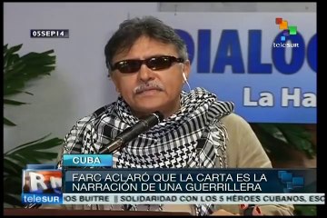 FARC criticó reacción del equipo del gob. sobre carta de guerrillera