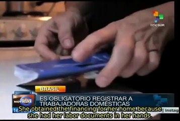 Registry law strengthen domestic workers' rights in Brazil