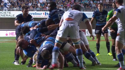 Montpellier-Castres: Essai Sitaleki Timani (MON) - J4 - Saison 2014-2015