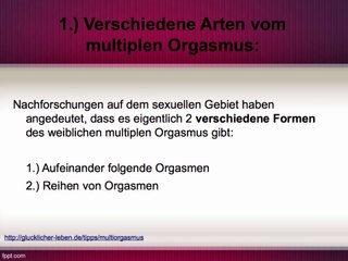 MULTIPLER ORGASMUS: Wie man Frauen multiple Orgasmen verschafft