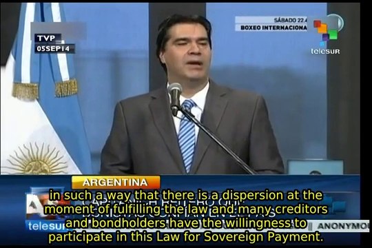 Most of creditors willing to receive payment in Argentina: Government