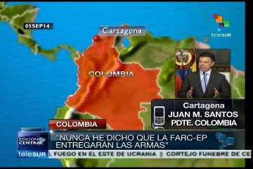 Las FARC tienen que dejar las armas: Santos