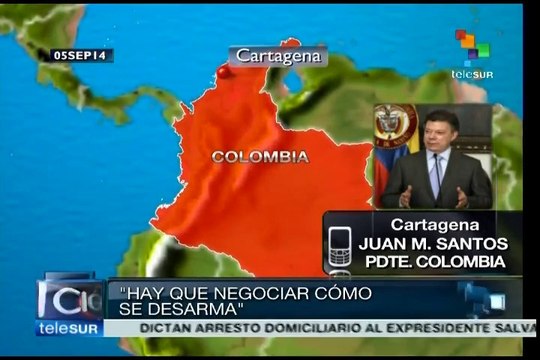 Santos destaca papel del ejército en labor por lograr desarme de FARC