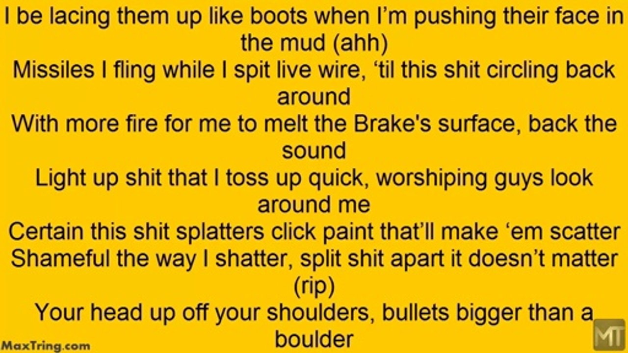 Busta Ryhmes ft Eminem Calm Down Lyrics Video Dailymotion video