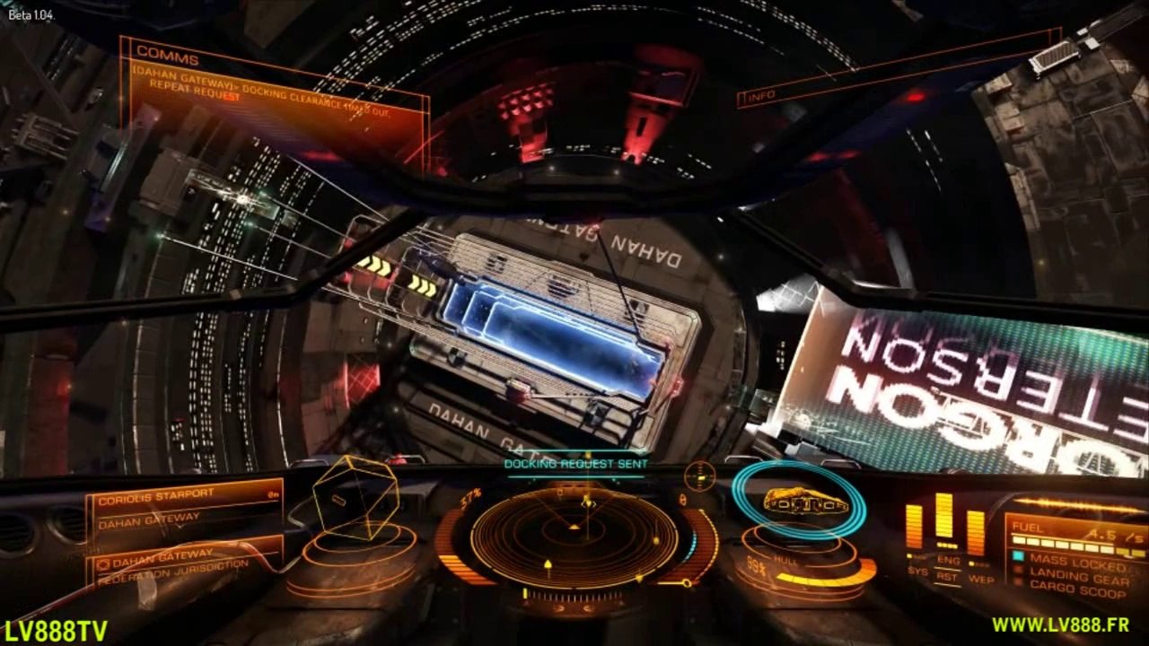 Elite Dangerous - Béta Test v1 04 - Test n°1 - LV888 TV