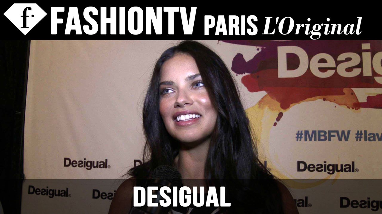 Adriana Lima at Desigual EXCLUSIVE | New York Fashion Week NYFW Spring/Summer 2015 | FashionTV