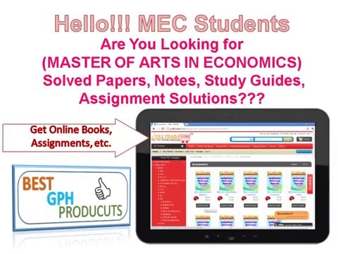IGNOU MEC HELP BOOKS, SOLVED ASSIGNMENTS, QUESTION PAPERS, & PROJECT REPORT SYNOPSIS