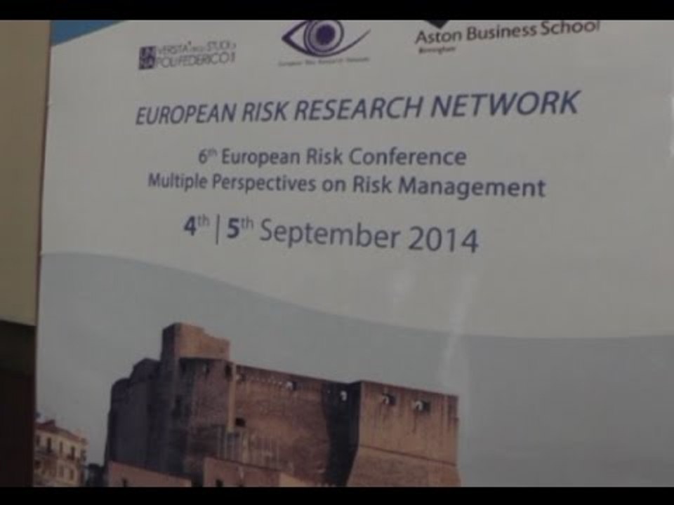 Napoli - Rischio d'impresa, "European Risk Research Network" (05.09.14)