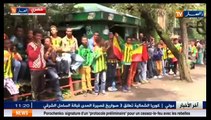 Les supporteurs éthiopiens aux abords du stade à 3H du match