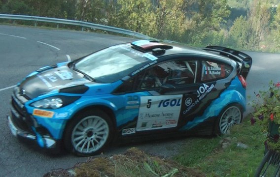 Rallye du Mont-blanc 2014 David Salanon Passage très chaud