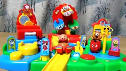 アンパンマン　おもちゃ　つなげてなかよしタウン　全種音声