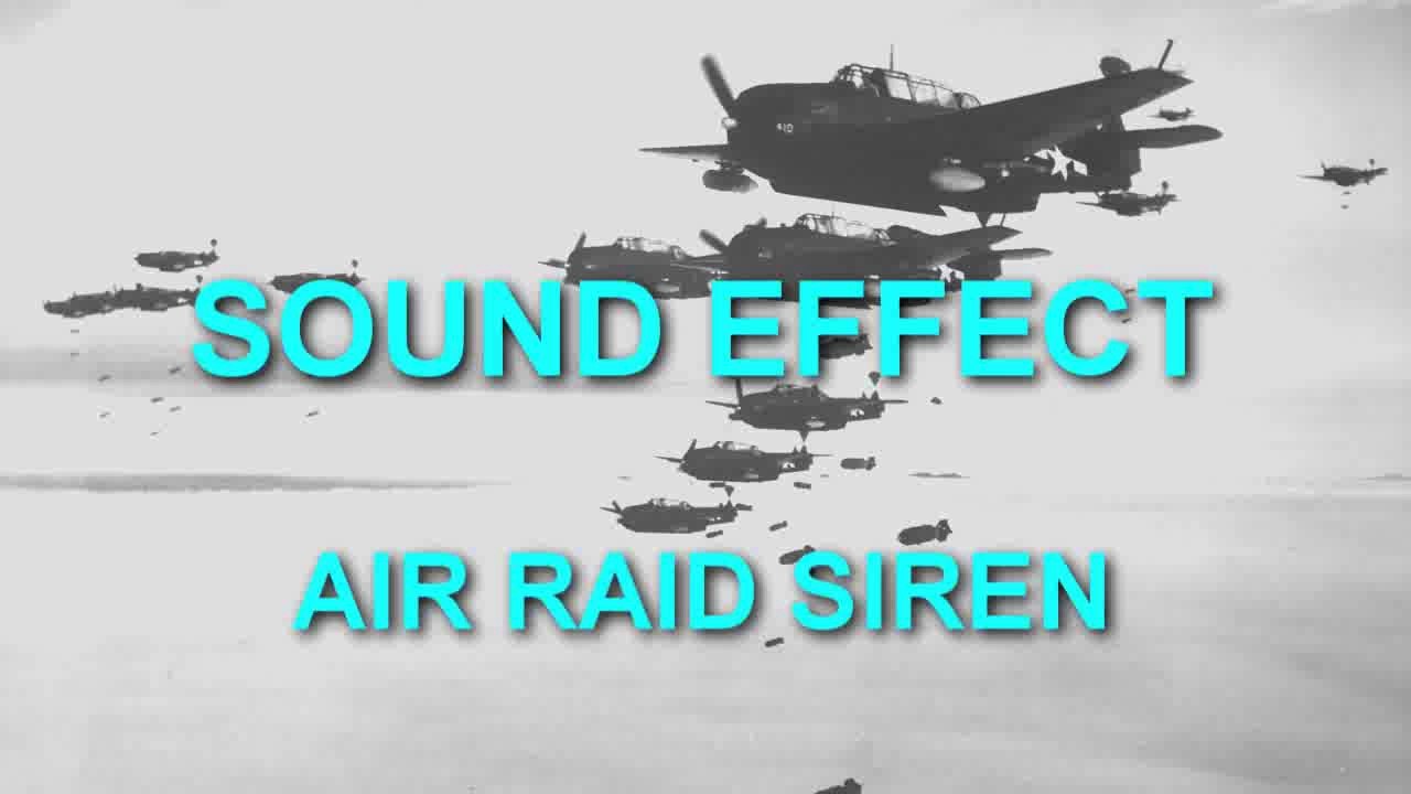Air Raid Siren Sound Effect WW2