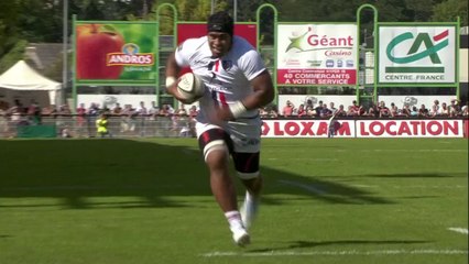 Brive-Toulouse : Essai Edwin Maka (TLS) - J4 - Saison 2014/2015