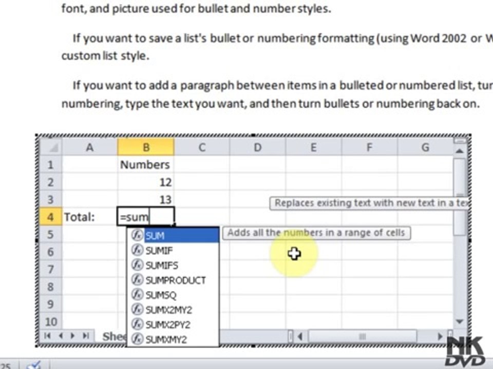 jhon vid Excel Spreadsheet 1 (Microsoft Office Word 2007 2010 Tutorial)(Urdu & Hindi) BY jhon hd