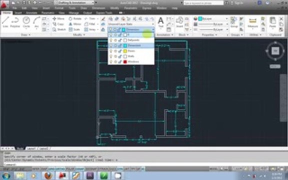 AutoCAD 2012 urdu tutorial part9 - Floorplan layout BY ARSHAD SAHIB