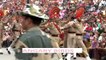 Indian troops do the goose-step at Pakistan border!