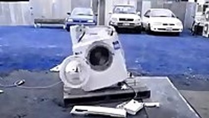 Washing machine dancing to psytrance