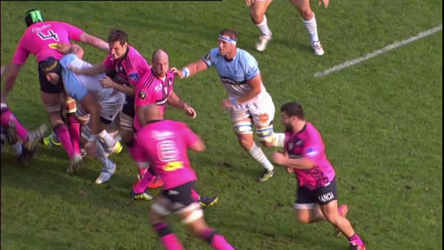 Stade Français-Bayonne: Essai Rabah Slimani (PAR) - J4 - Saison 2014/2015